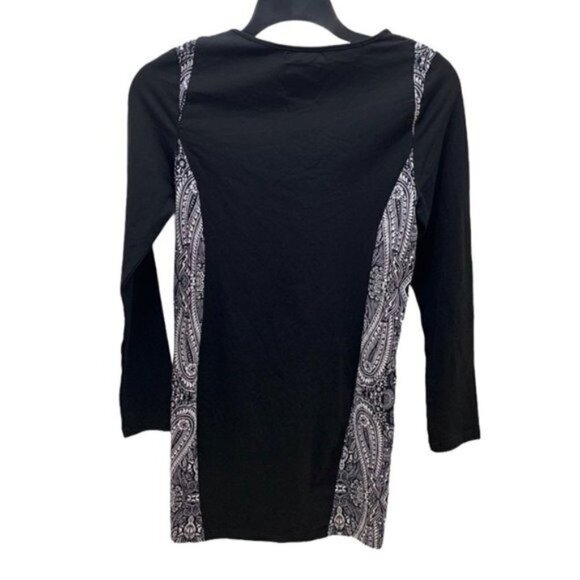 BLVCK SCVLE Black Scale NEW Paisley LS Dress, S - Picture 3 of 12